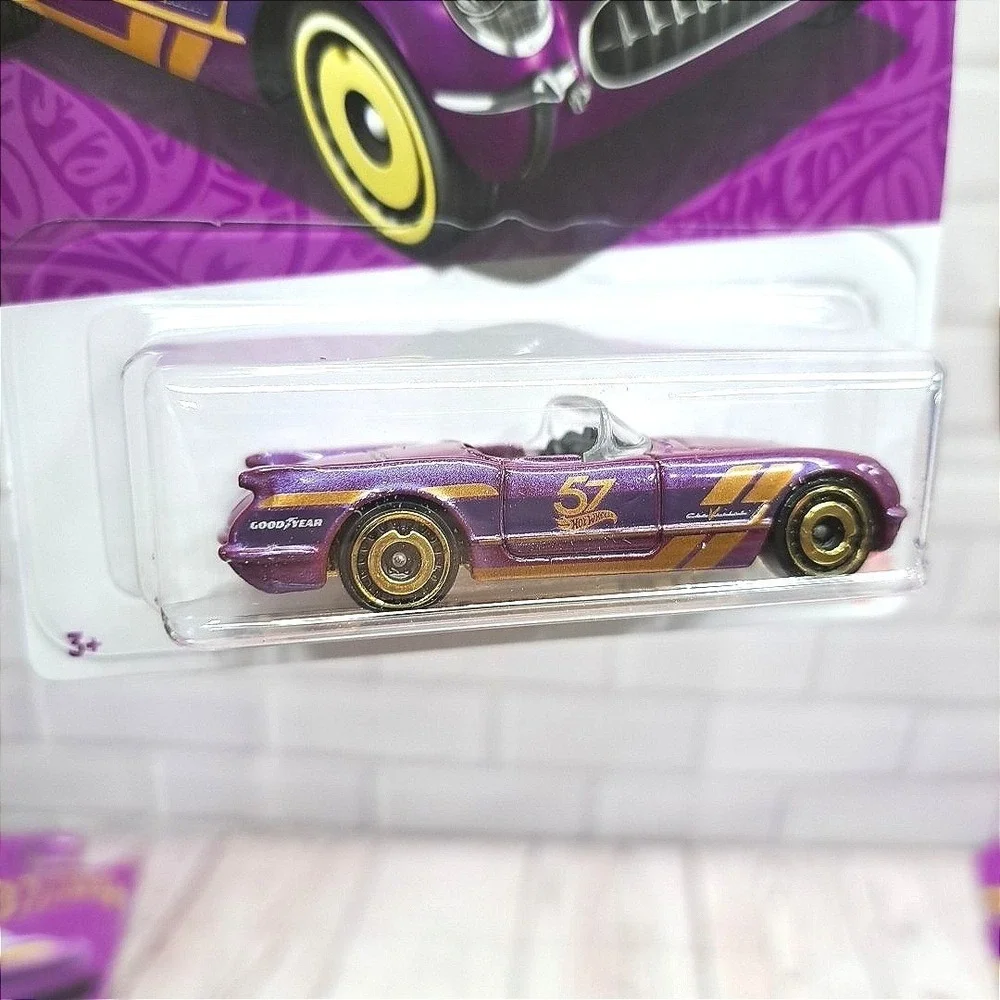 Hot Wheels 55 Purple Corvette 57th anniversary edition  4/6 Sealed Pack